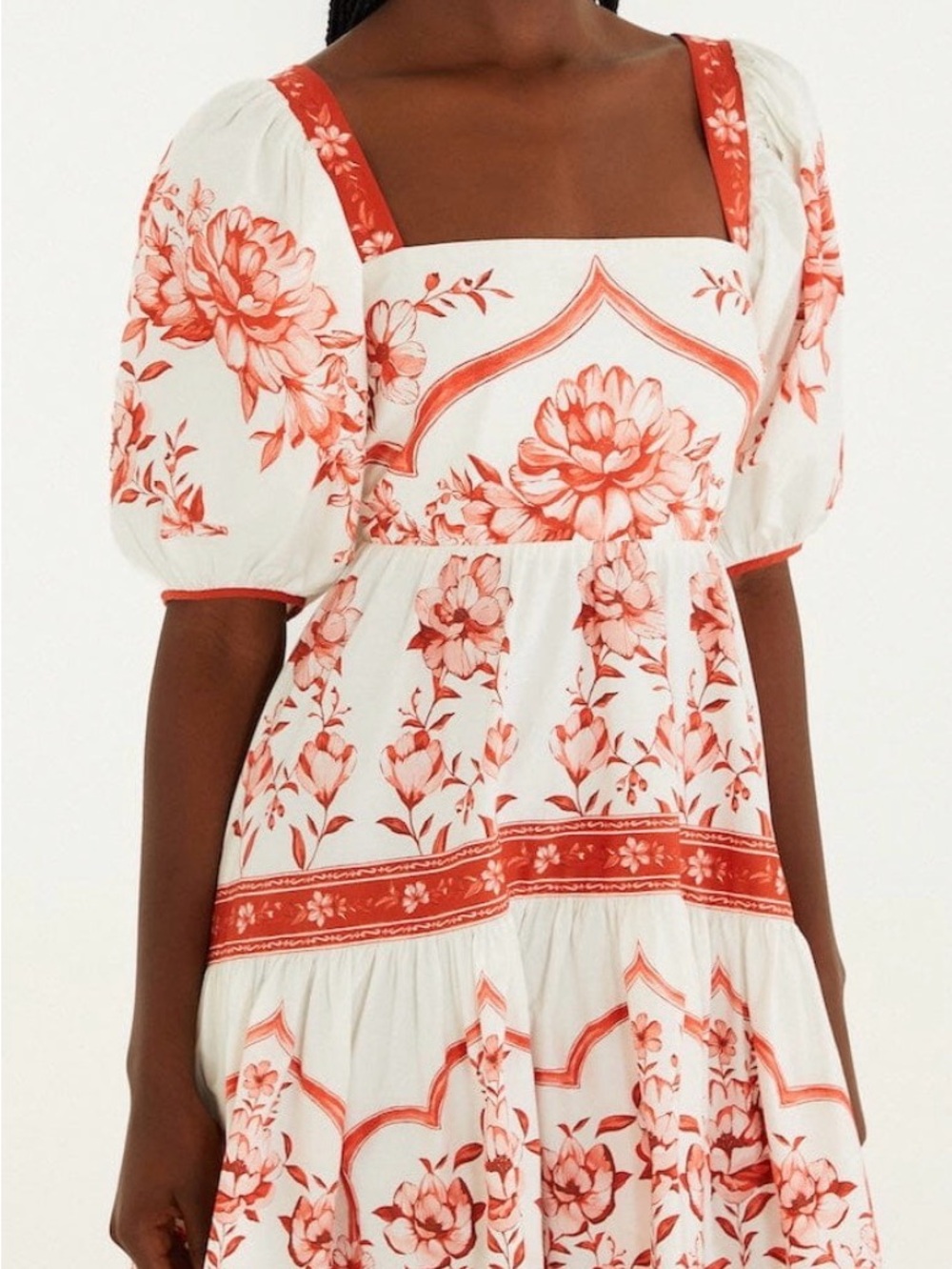 Farm Rio - NWT Red Porcelain Garden Mini Dress